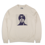 Live '25 Liam Embroidered Portrait Sweatshirt Cream