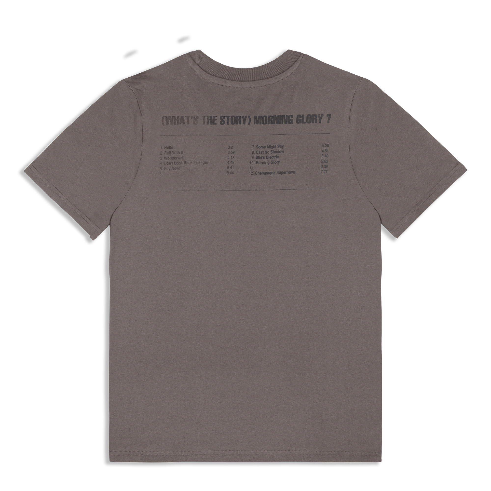 Live '25 What's The Story Tracklist Heavyweight T-Shirt Faded Brown