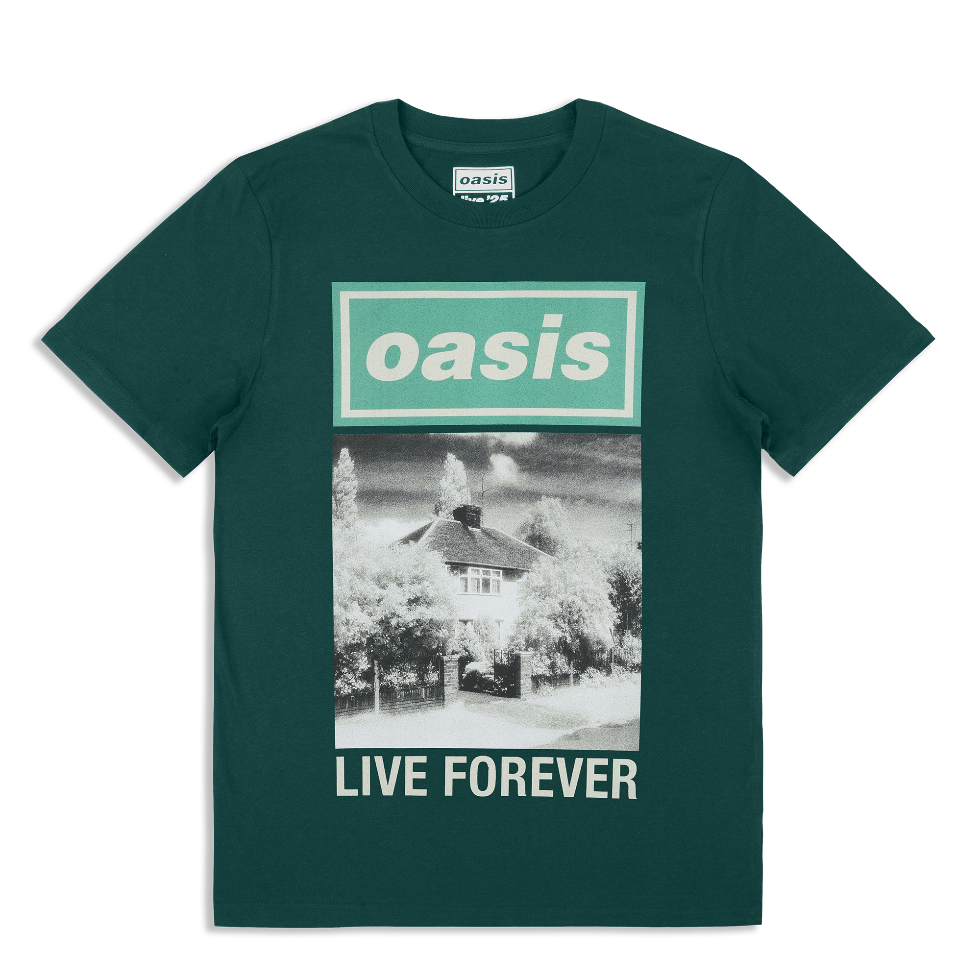 Live '25 Live Forever Cover T-Shirt Forest Green