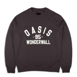 Live '25 Wonderwall Varsity Sweatshirt Faded Black