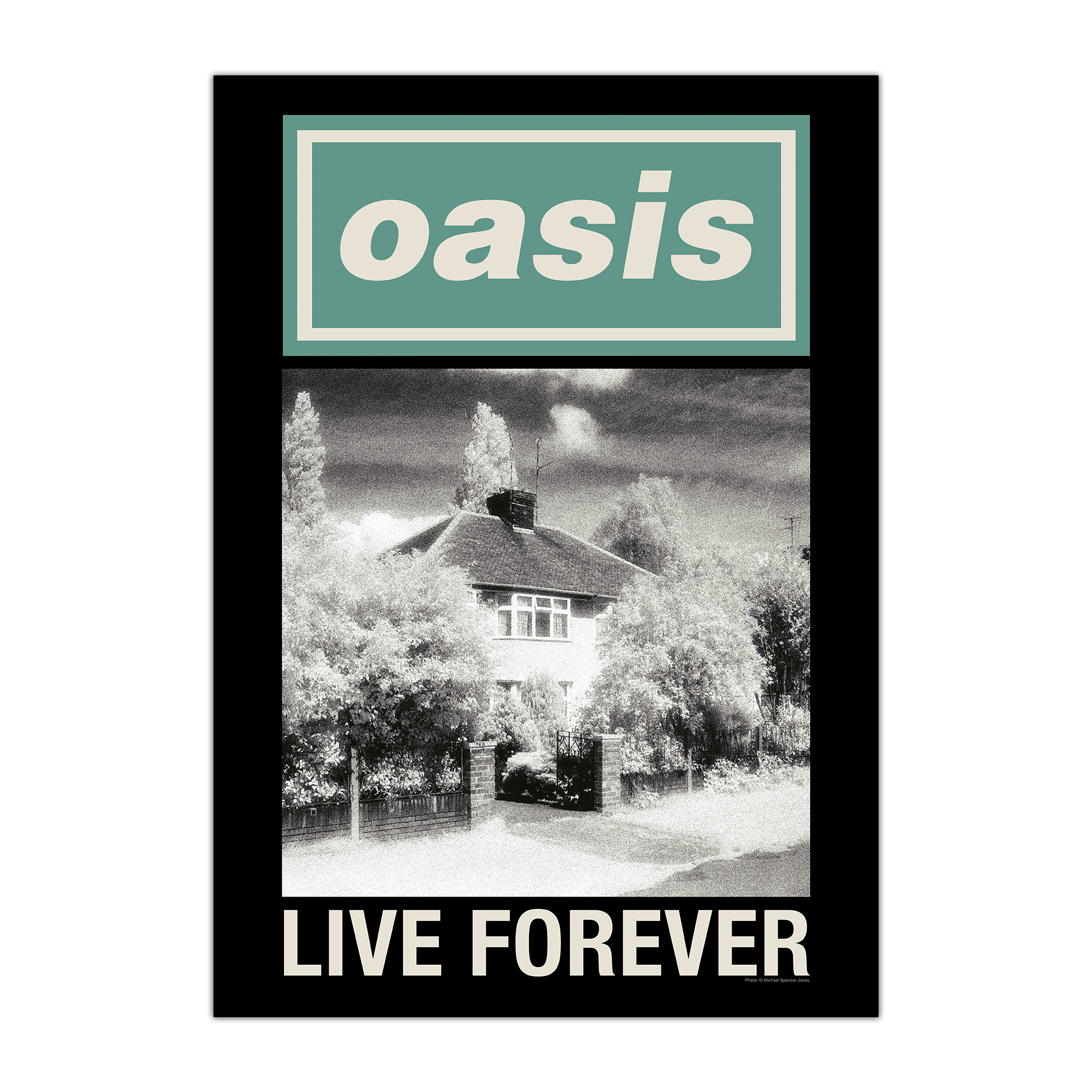 Live Forever Single Cover Poster – Oasis Live '25 Live Forever Single Cover Poster – Oasis Live '25