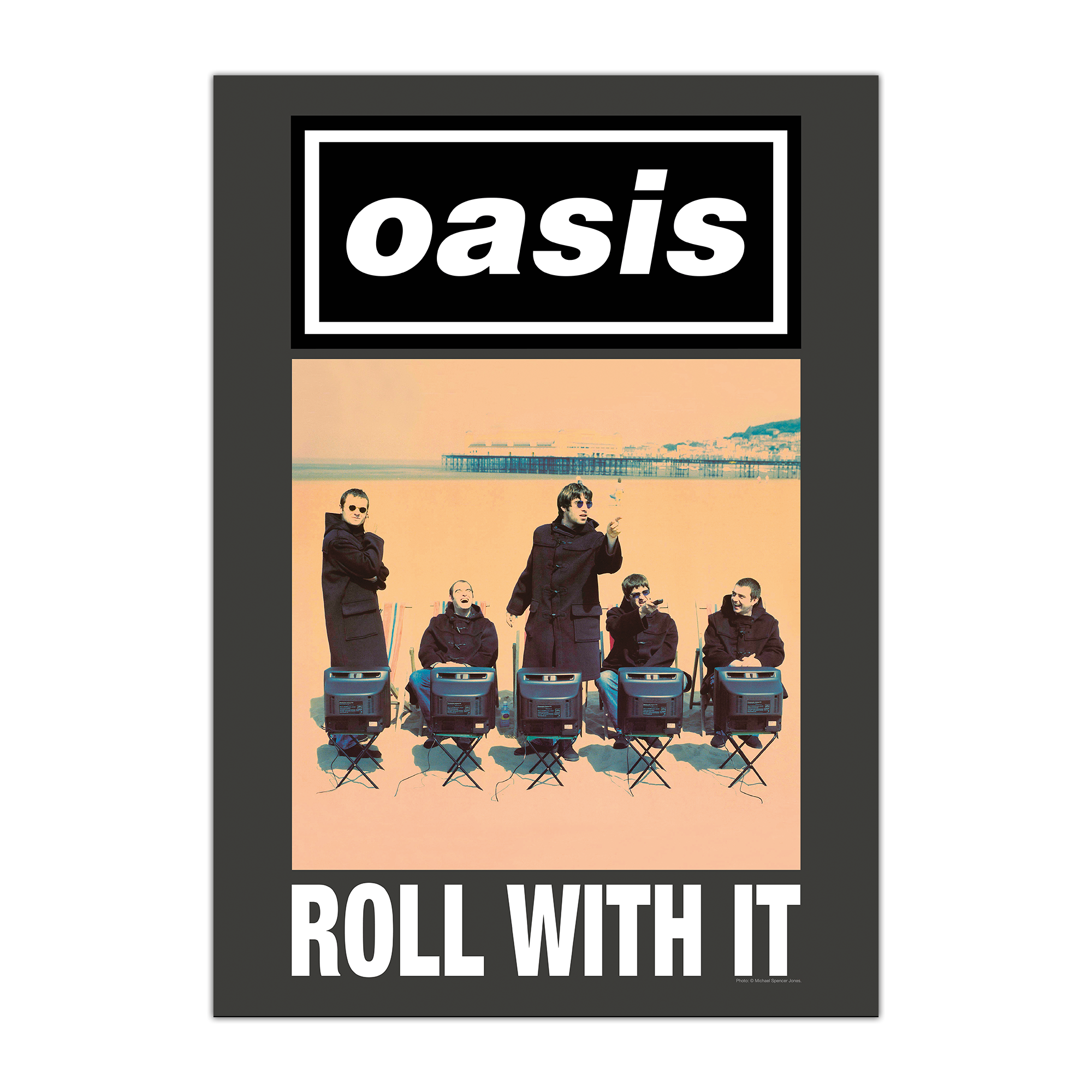 Roll With It Single Cover Poster – Oasis Live '25