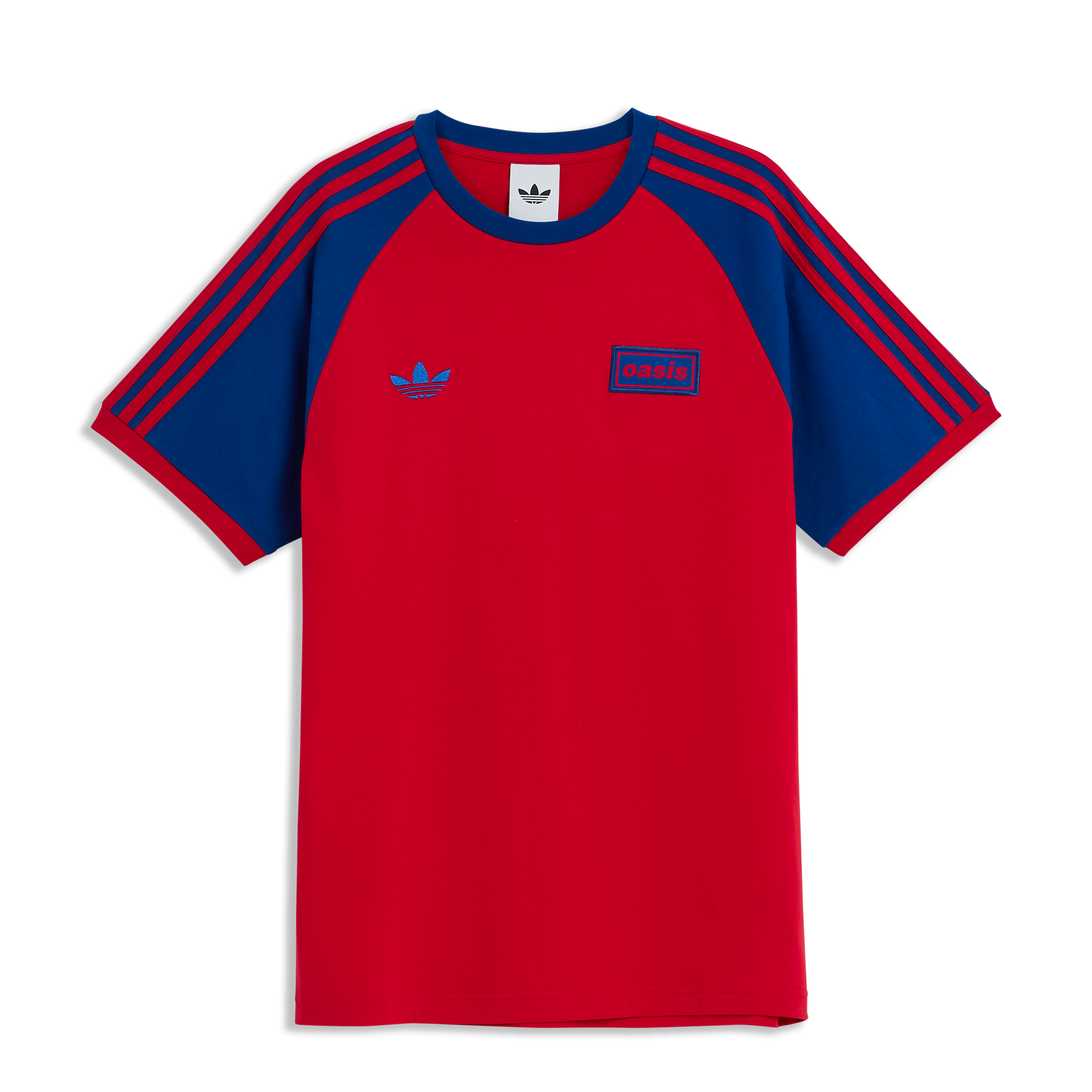 Live '25 adidas 3 Stripes T-Shirt Clear Scarlet/Royal