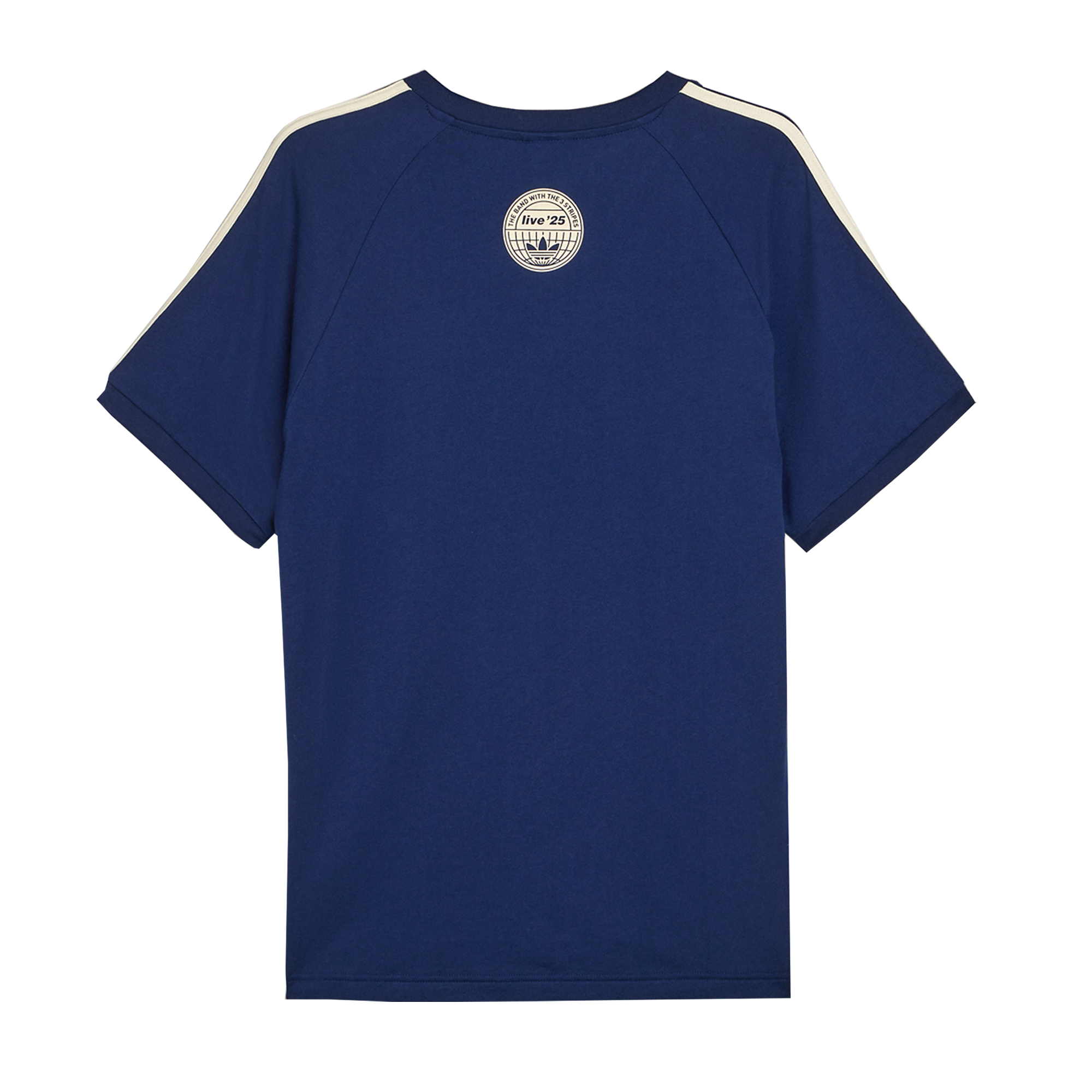 Live '25 adidas 3 Stripes T-Shirt Night Indigo/Cream White