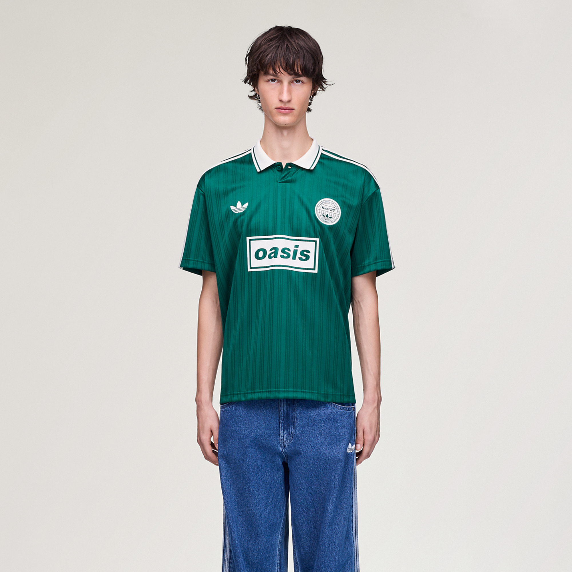 Live '25 adidas Football Shirt Collegiate Green/Cream White