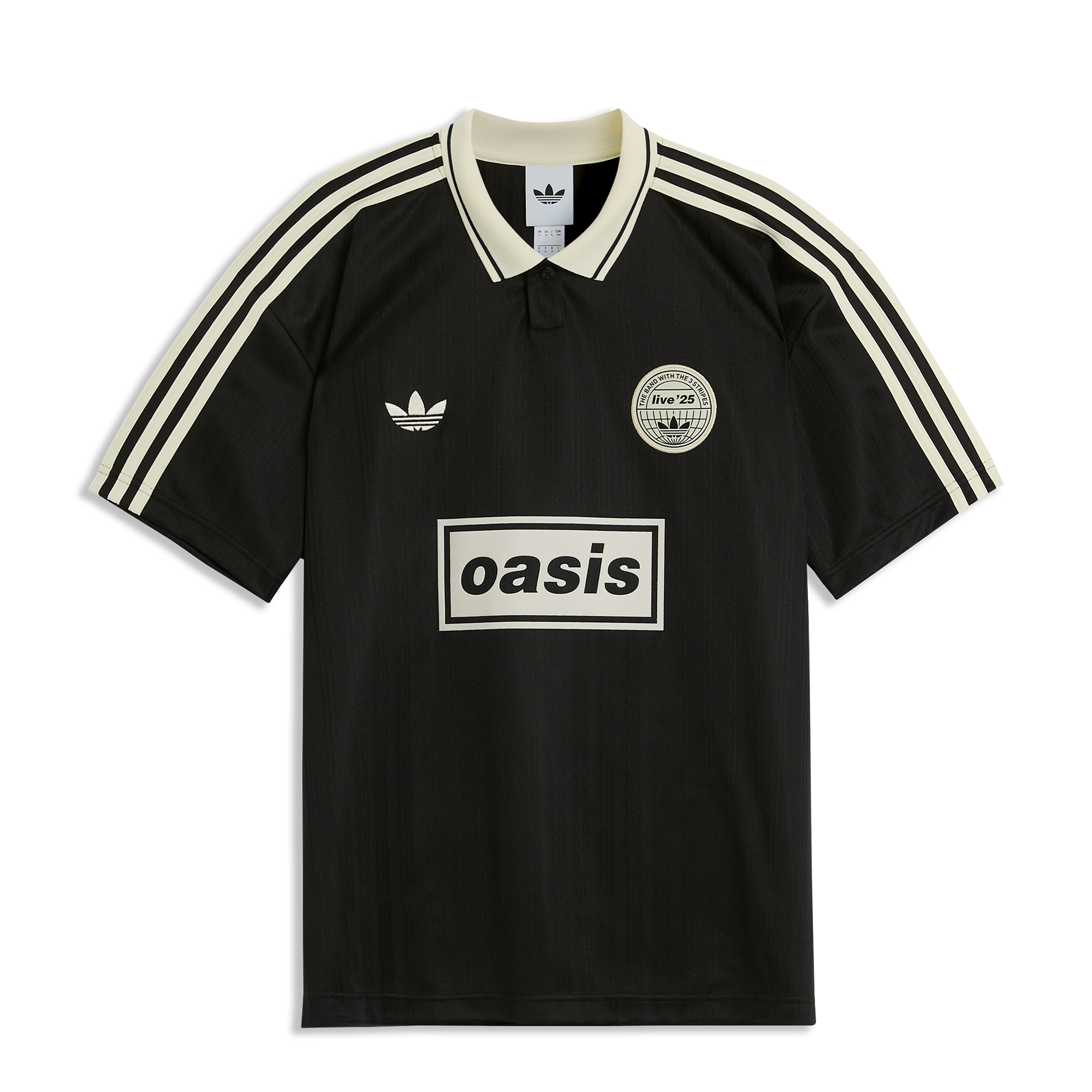 Oasis Live25 Football Shirt オアシス アディダス Live '25 adidas Football Shirt Black – Oasis Live '25
