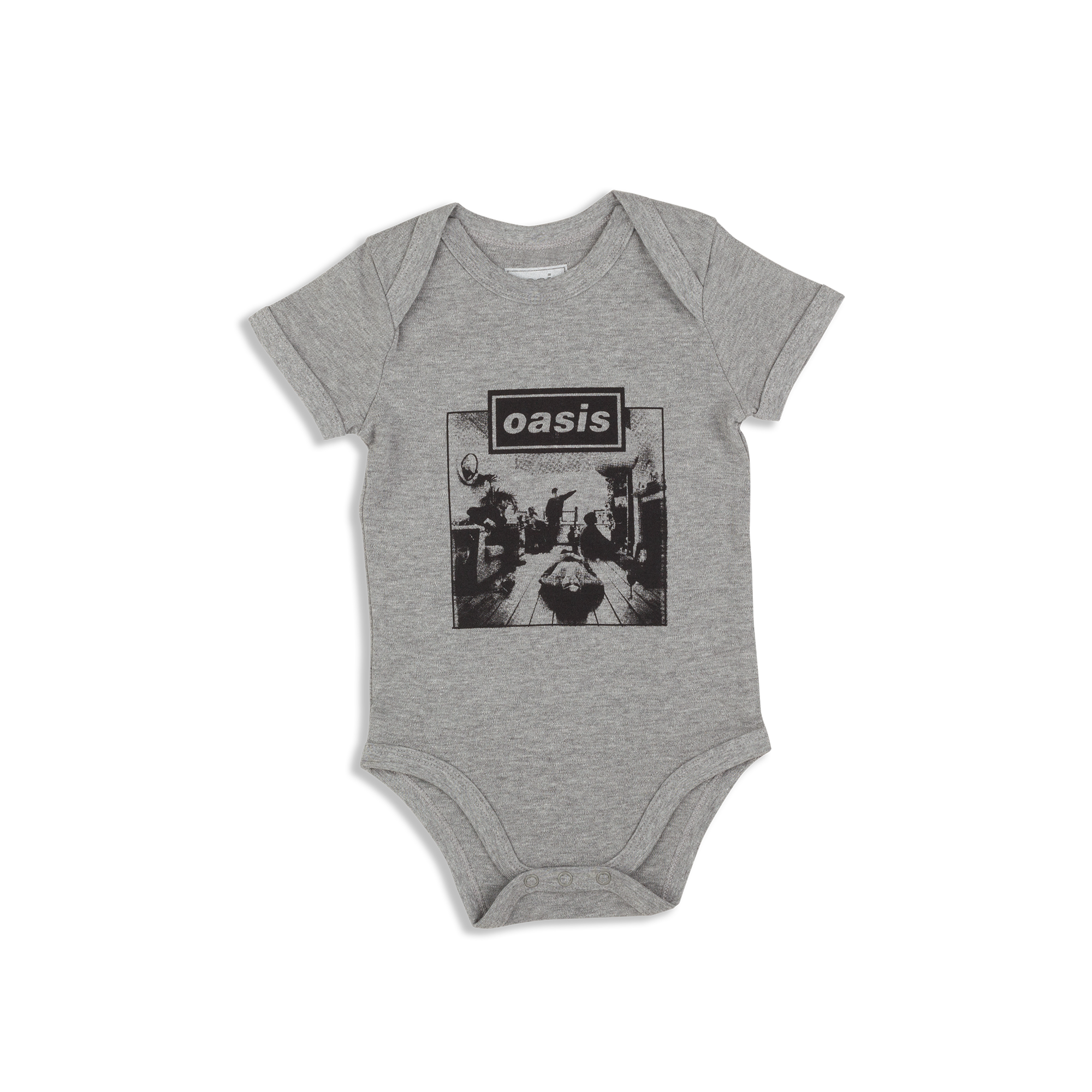 Live '25 Definitely Maybe Babygrow Grey