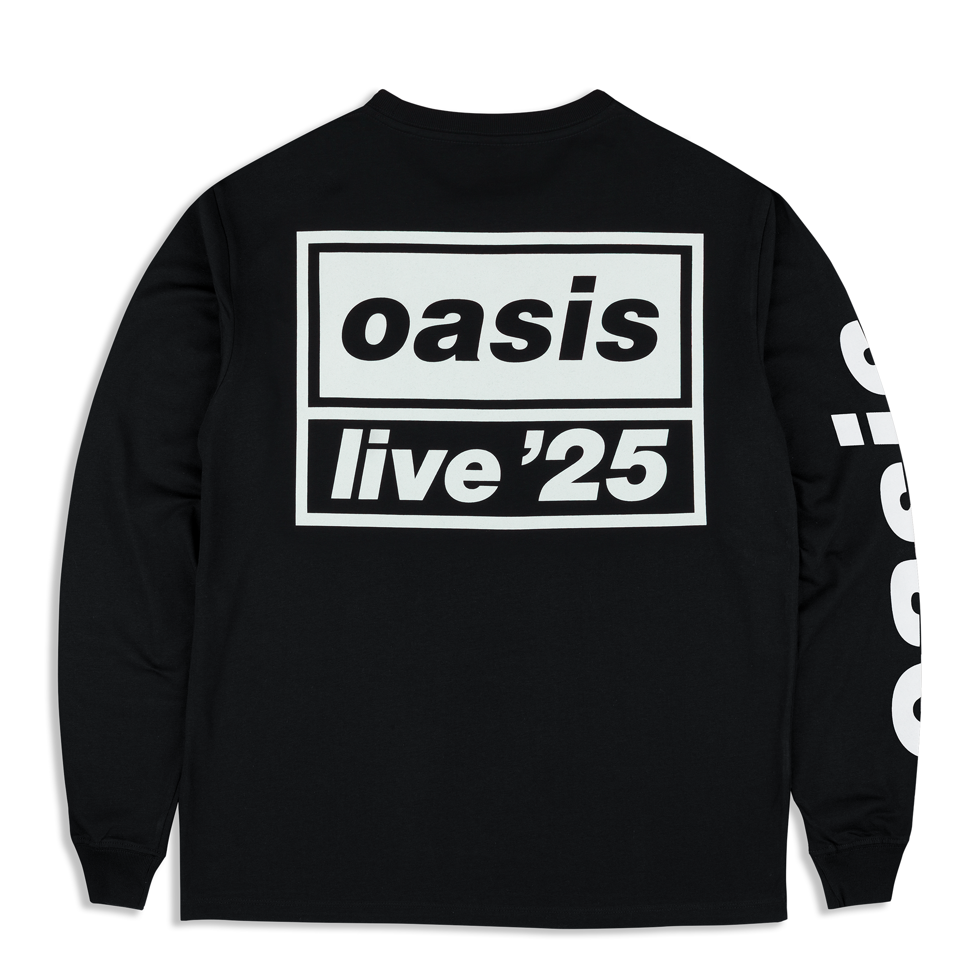 Live '25 Tour Logo Long Sleeve T-Shirt Black – Oasis Live '25 Live '25 Tour Logo Long Sleeve T-Shirt Black – Oasis Live '25