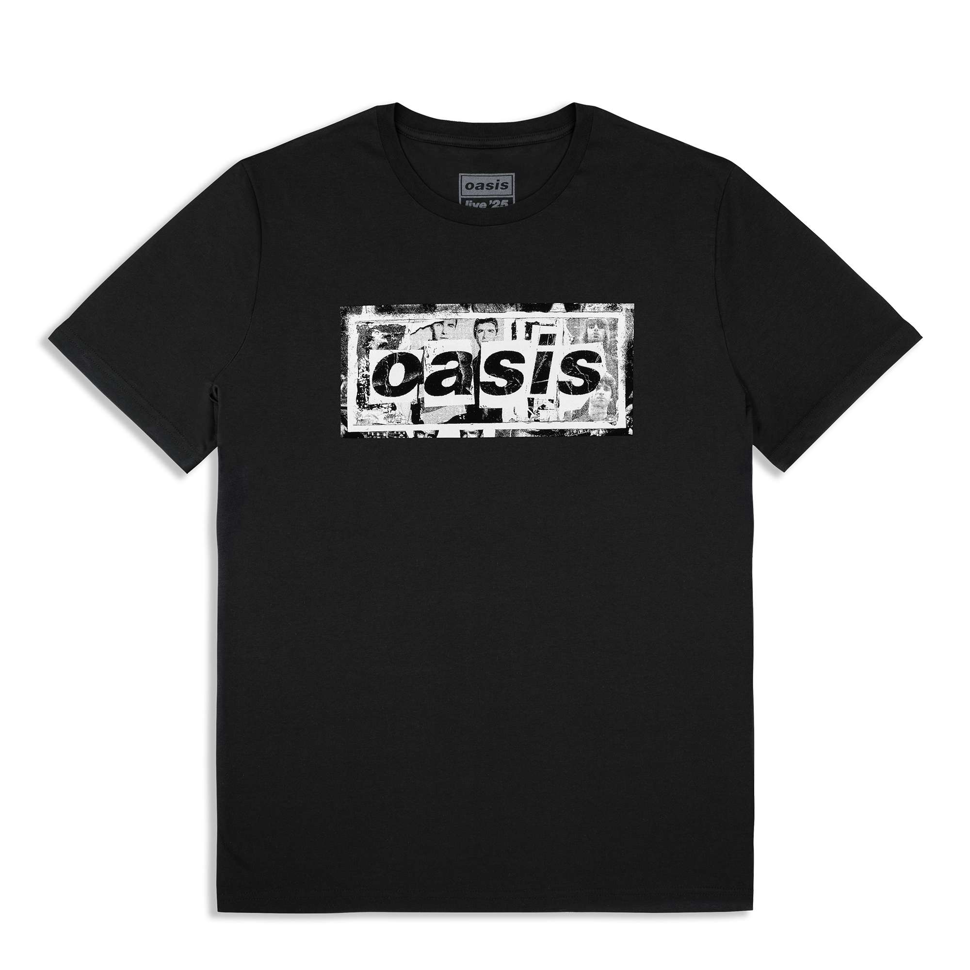 Collage Live '25 World Tour T-Shirt Black – Oasis Live '25