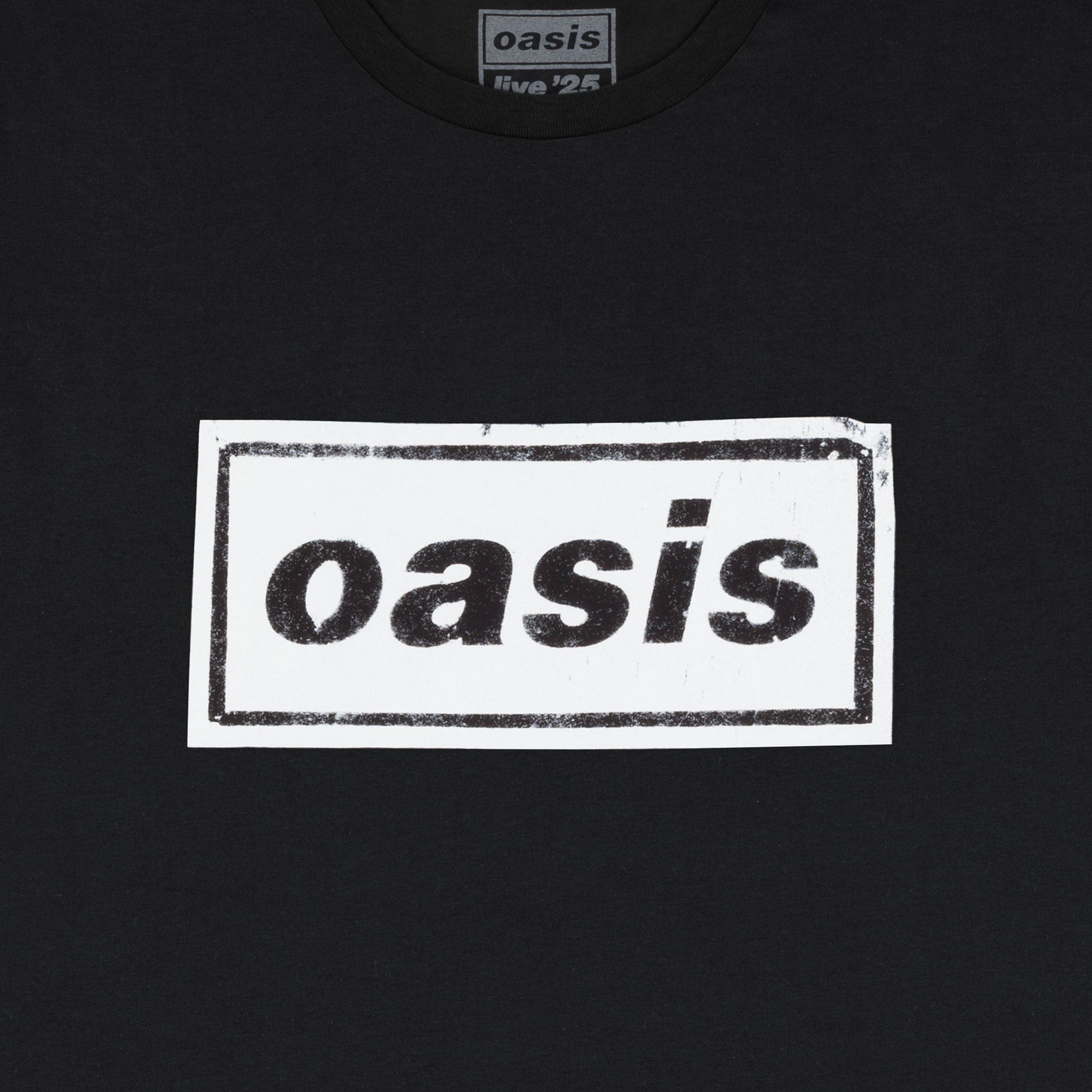 Live '25 Stencil Logo T-Shirt Black
