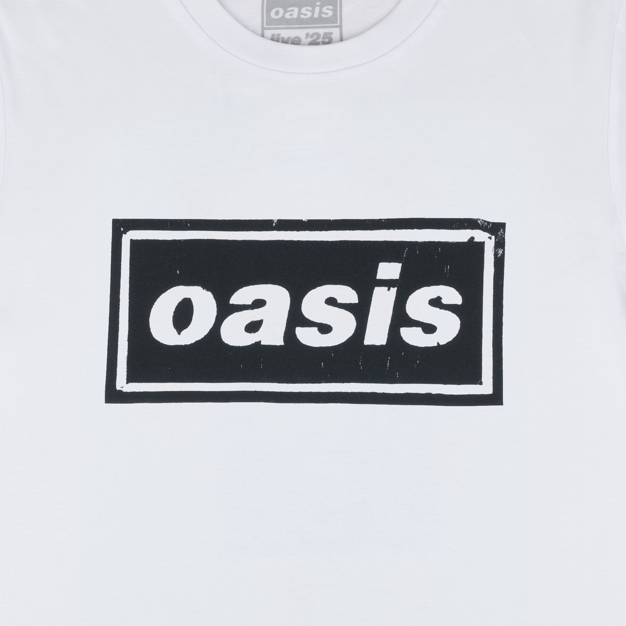 Live '25 Stencil Logo T-Shirt White