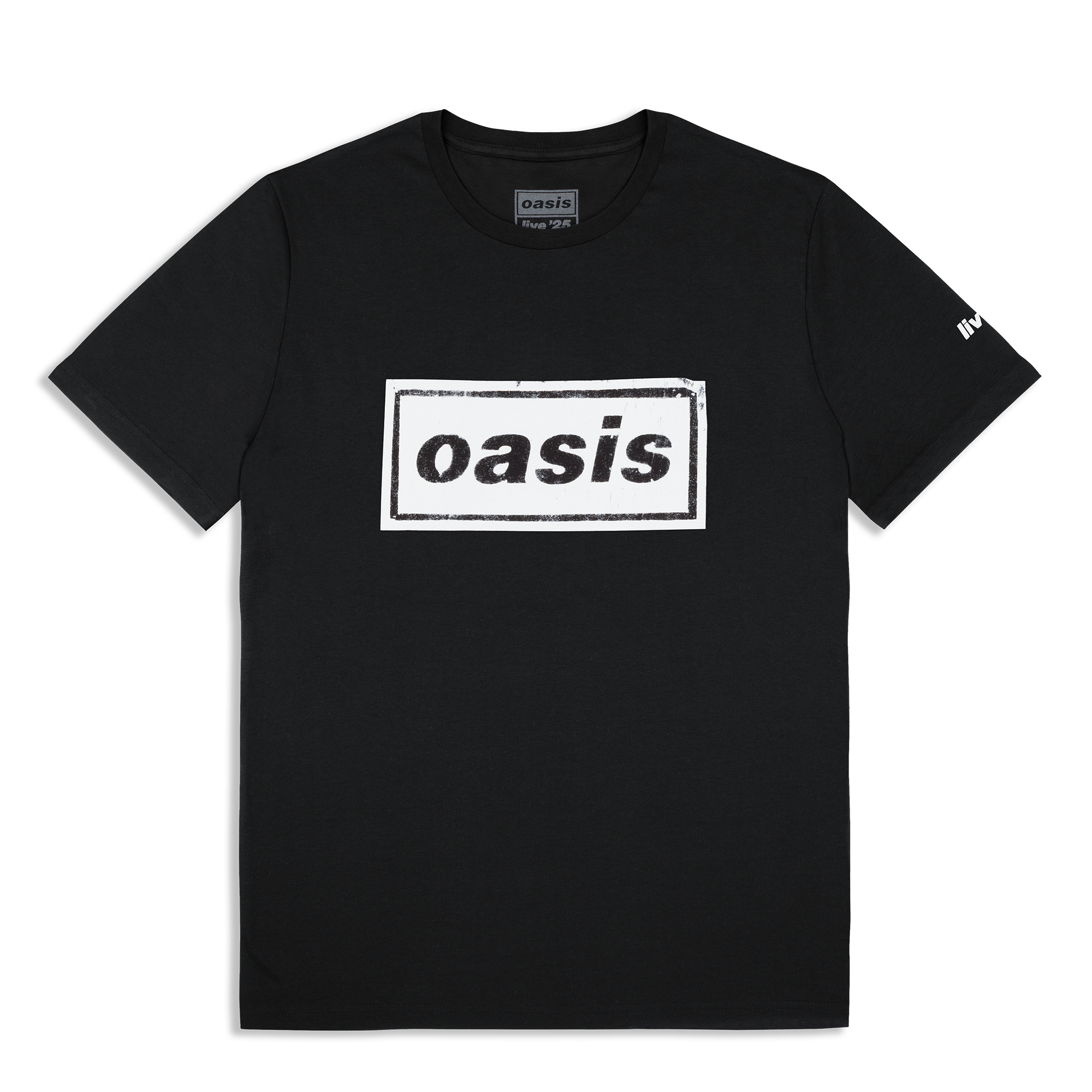 Live '25 Stencil Logo T-Shirt Black – Oasis Live '25 Live '25 Stencil Logo T-Shirt Black – Oasis Live '25
