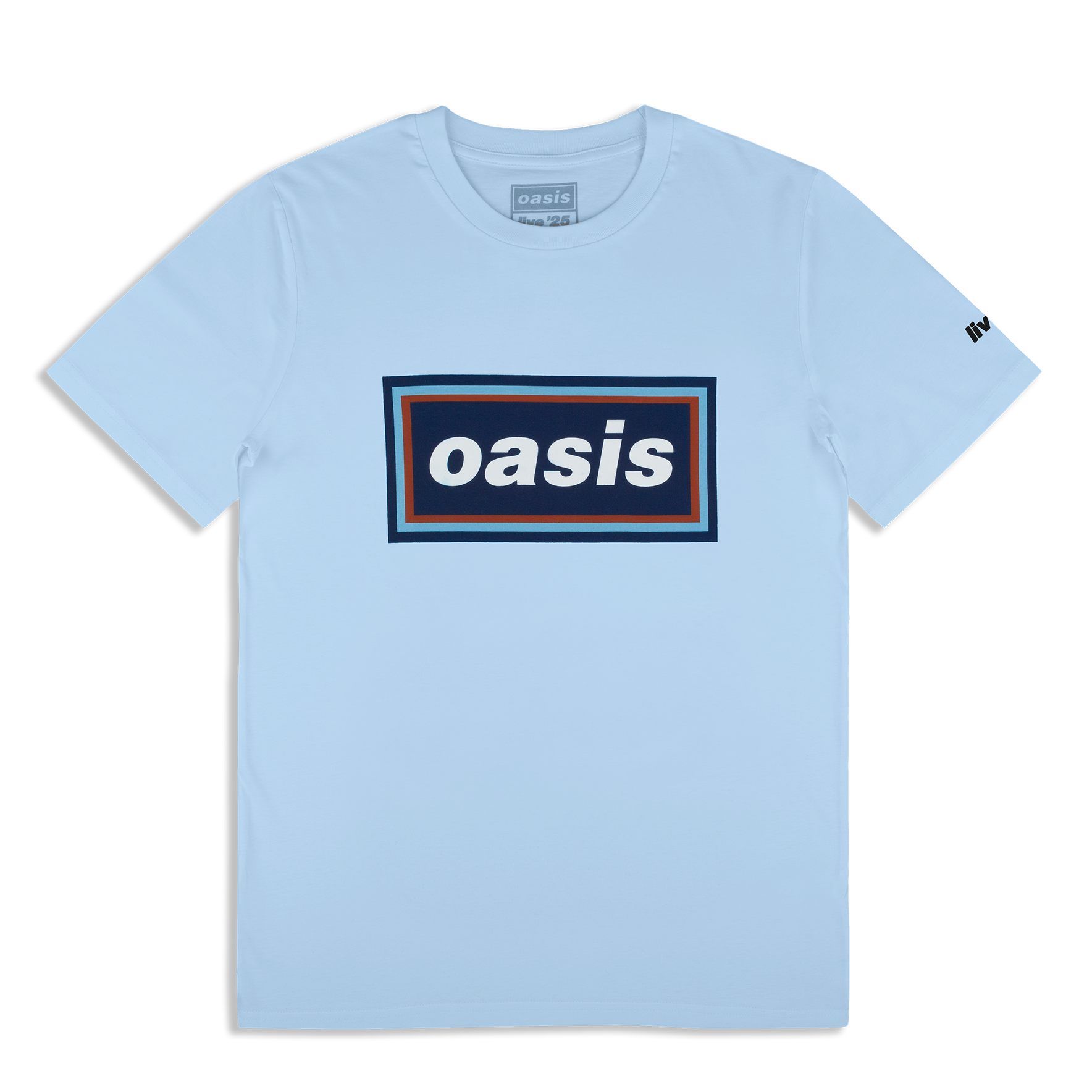 T-Shirt # S Ladies Blue # Decca Logo: Oasis T-Shirt # S Ladies Blue # Decca Logo: Oasis