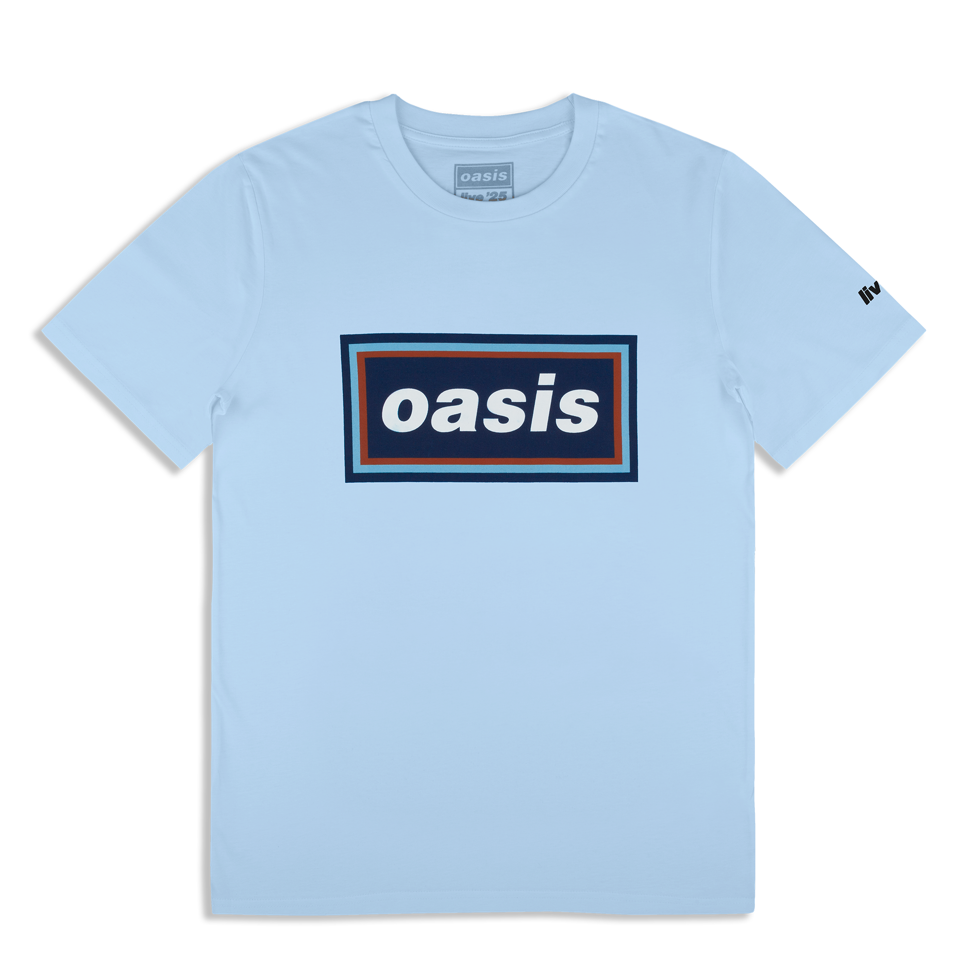 Live '25 '96 Retro Logo T-Shirt Blue – Oasis Live '25 Live '25 '96 Retro Logo T-Shirt Blue – Oasis Live '25
