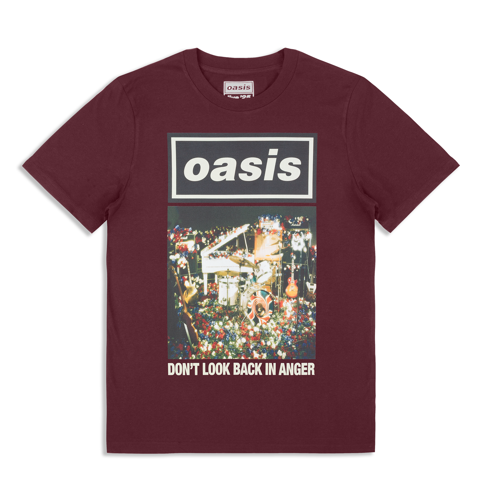 oasis Don't Look Back In Anger Tシャツ M Live '25 Don't Look Back In Anger Cover T-Shirt Purple