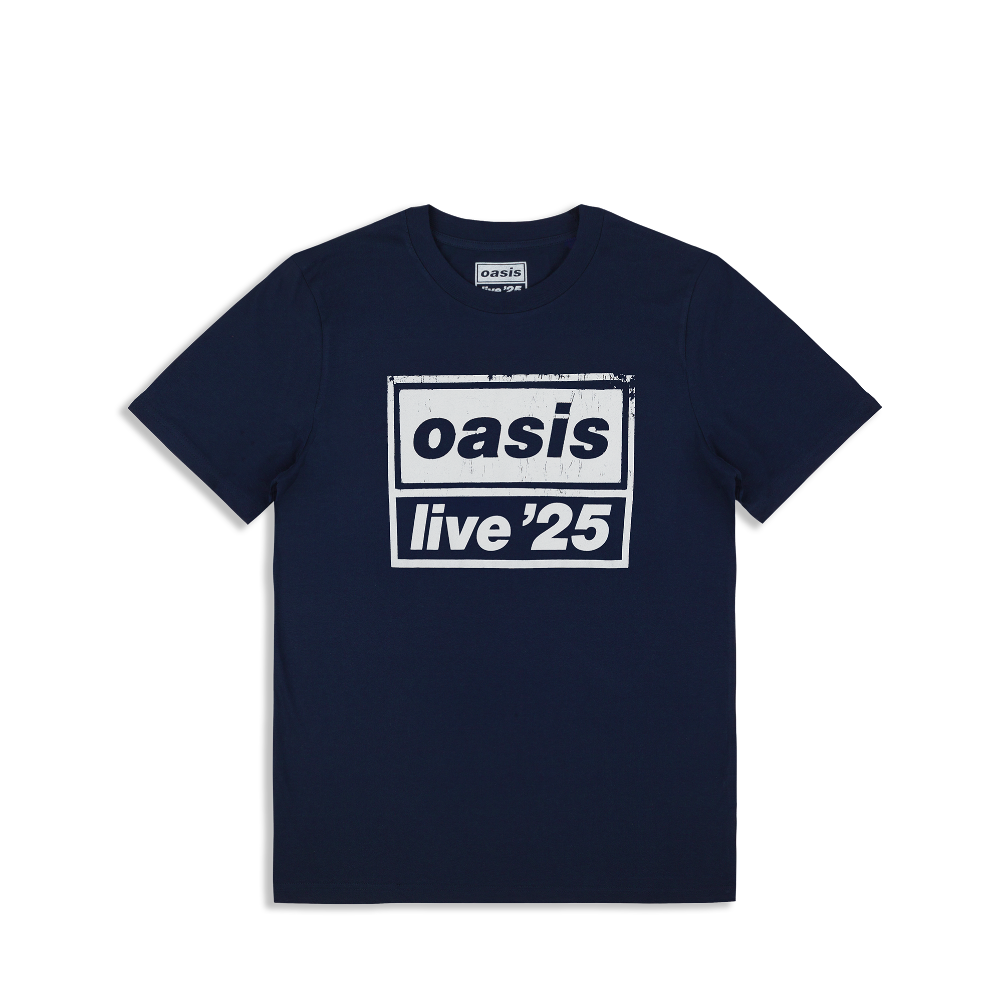 Live '25 Distressed Tour Logo Kid's T-Shirt Navy