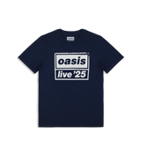 Live '25 Distressed Tour Logo Kid's T-Shirt Navy