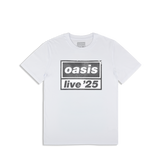 Live '25 Distressed Tour Logo Kid's T-Shirt White
