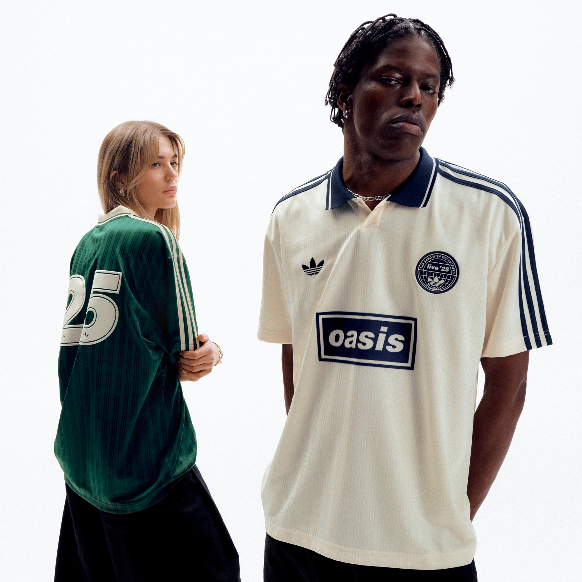 Live '25 adidas Football Shirt Cream White/Night Indigo