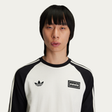 Live '25 adidas 3 Stripes Long Sleeve T-Shirt Cream/Black