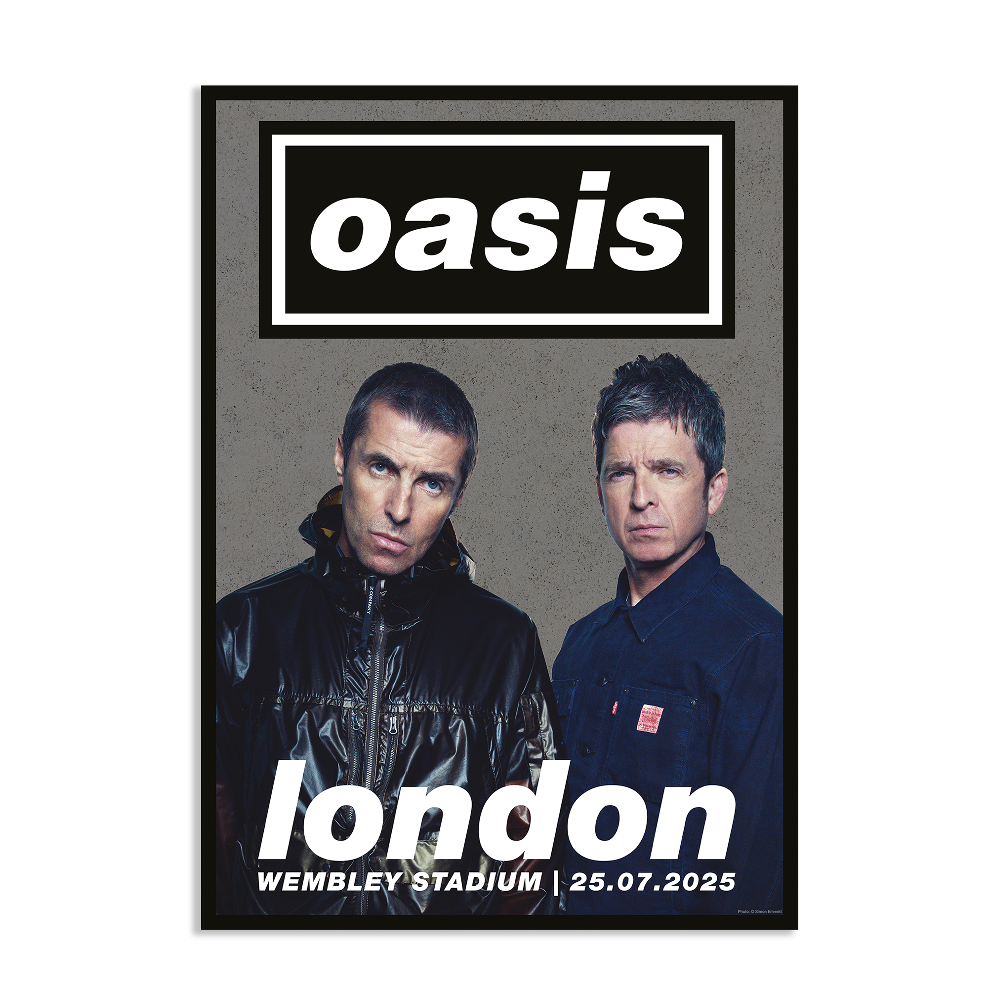 oasis live'25 ロンドン7月26日ウェンブリー公演ポスター Live '25 London Event Lithographic Poster – Oasis Live '25