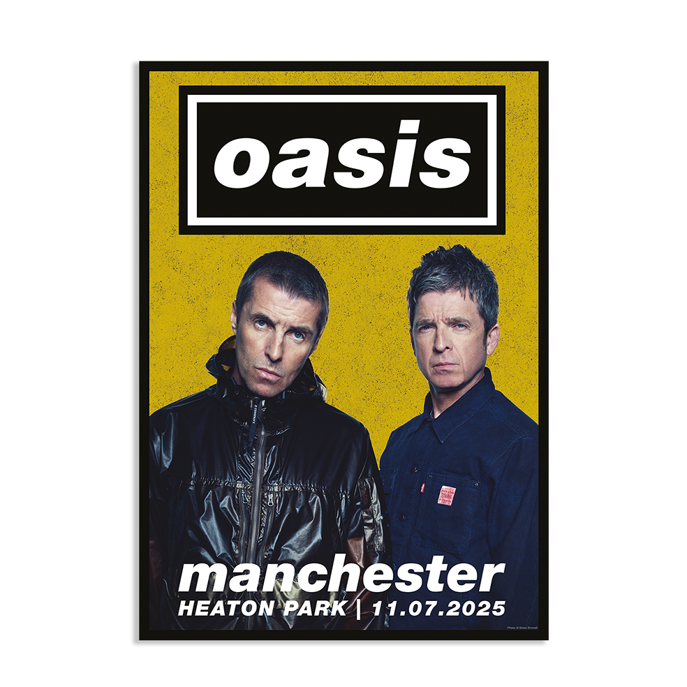 Live '25 Manchester Event Lithographic Poster – Oasis Live '25