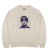 Live '25 Liam Embroidered Portrait Sweatshirt Cream