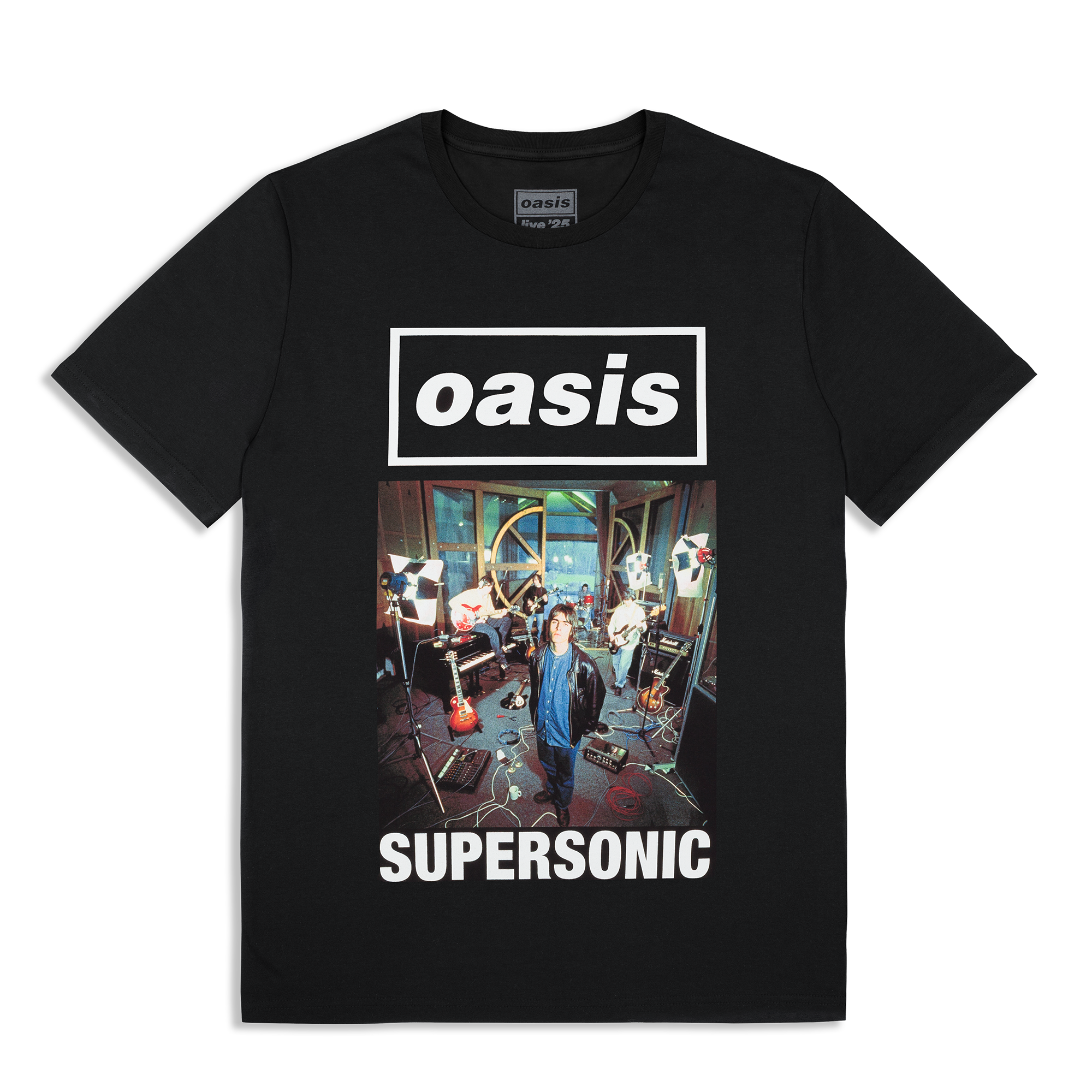 Live '25 Supersonic Cover T-Shirt Black – Oasis Live '25