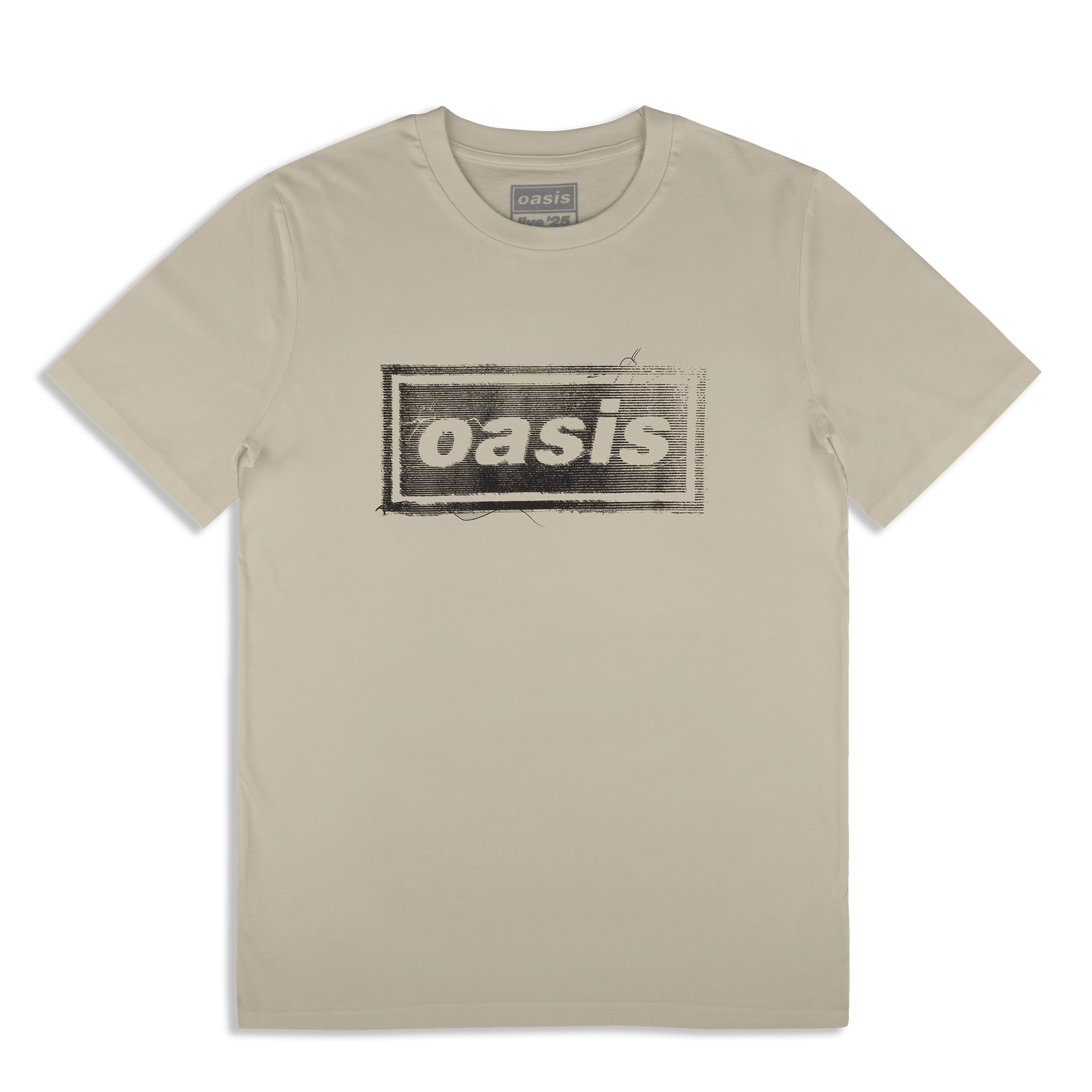 Live '25 Thread Logo T-Shirt Stone – Oasis Live '25