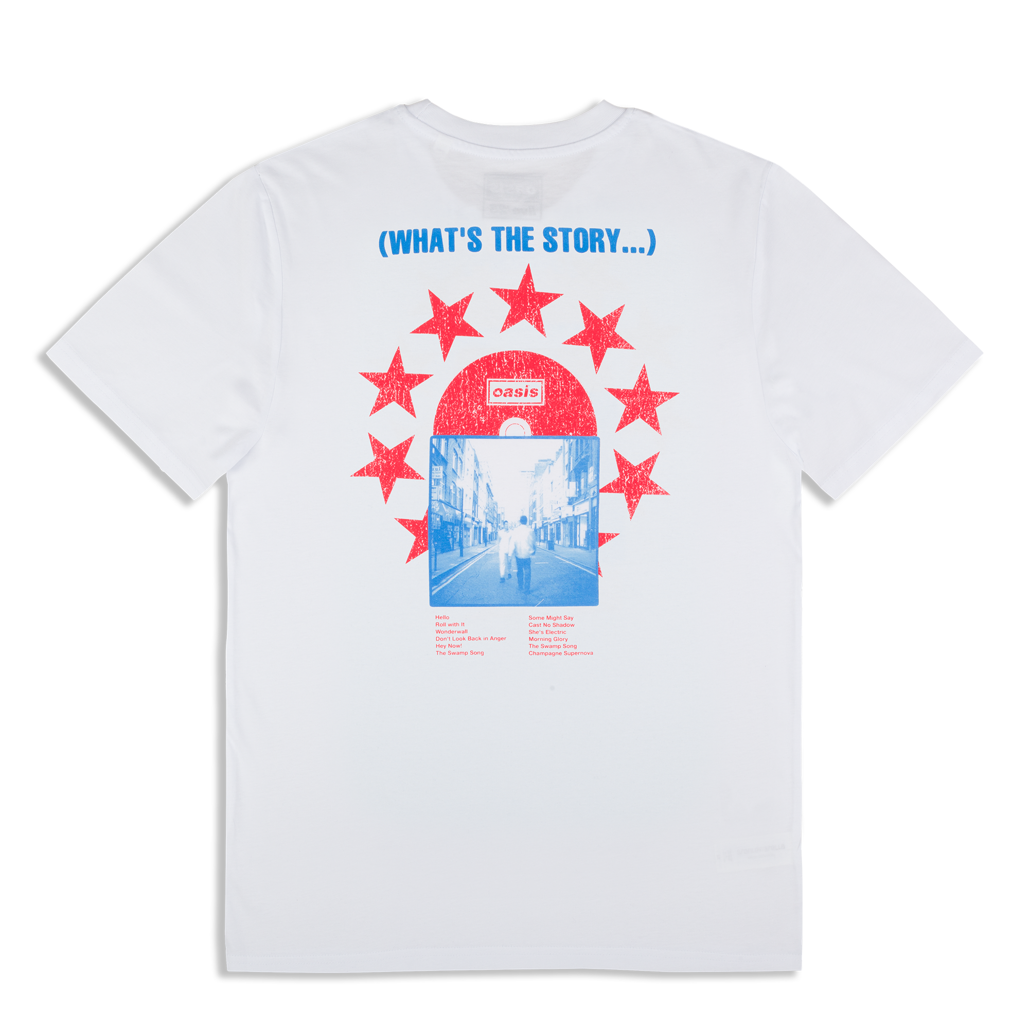 Live '25 What's The Story CD T-Shirt White – Oasis Live '25 Live '25 What's The Story CD T-Shirt White – Oasis Live '25