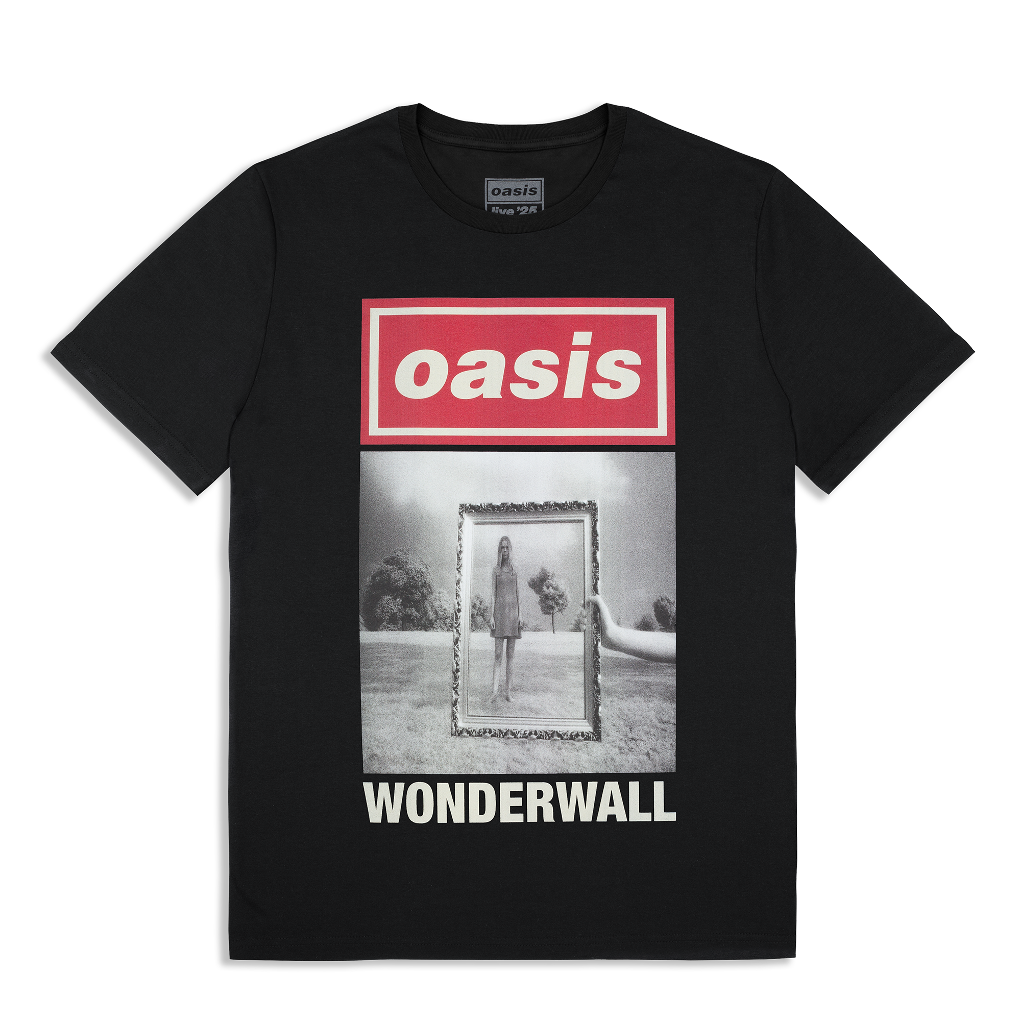 Live '25 Wonderwall Cover T-Shirt Black – Oasis Live '25 Live '25 Wonderwall Cover T-Shirt Black – Oasis Live '25