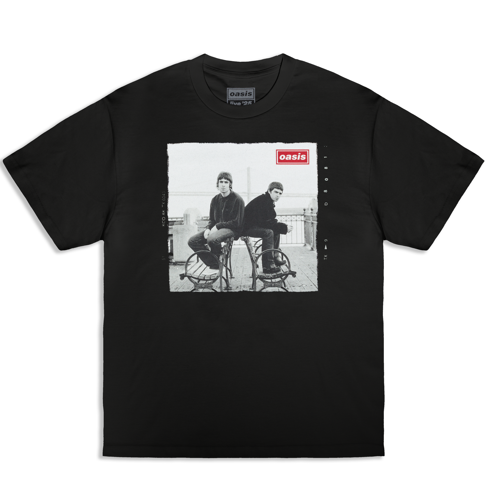 oasis live '25 マンチェスター Tシャツ XL Live '25 Film Photo Heavyweight T-Shirt Black – Oasis Live '25