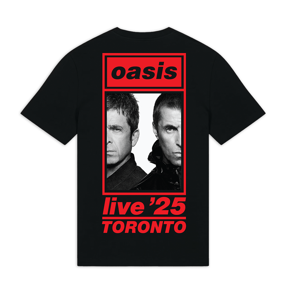Live '25 Toronto Half Faces Fan Store T-shirt Black