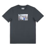 Live '25 Detroit Bus Photo Heavyweight T-Shirt Faded Black
