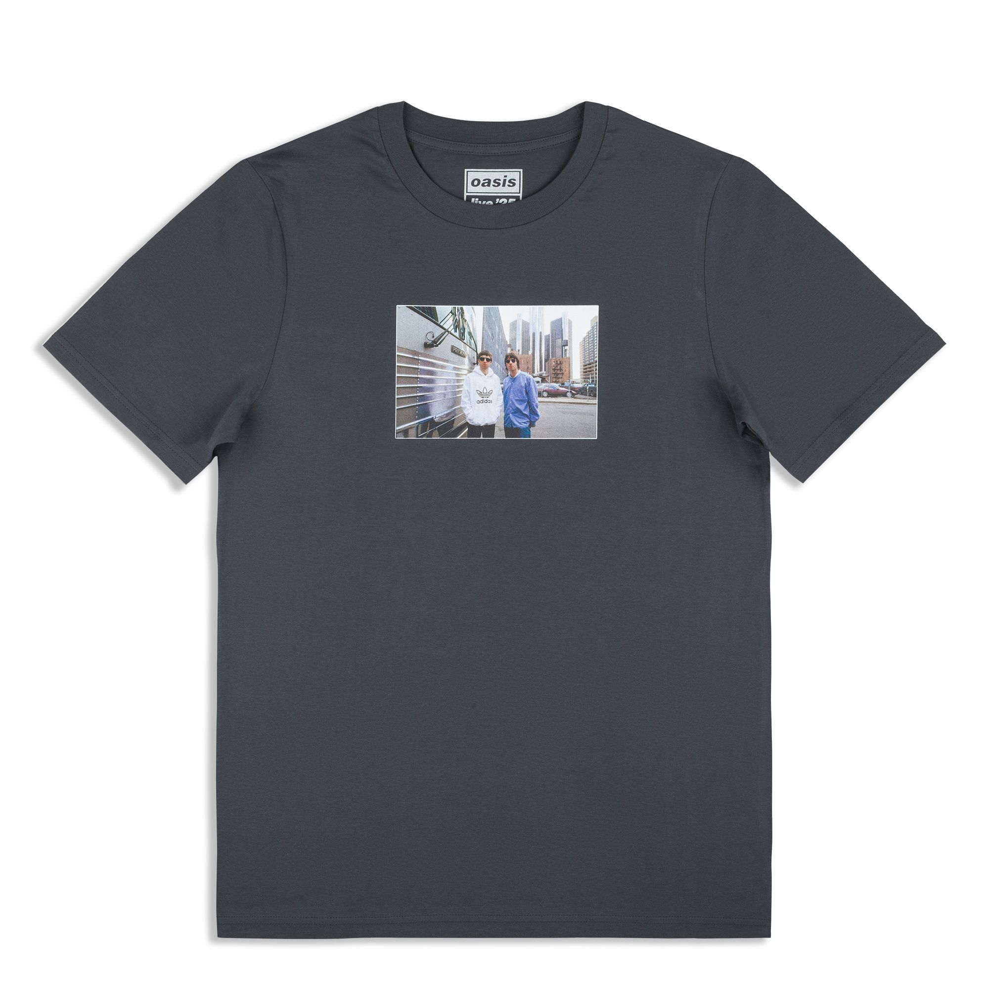Oasis live'25 LOGO TシャツNavy L O-Oasis Live 25 Tour T-Shirts British Rock Band T-shirt Mens