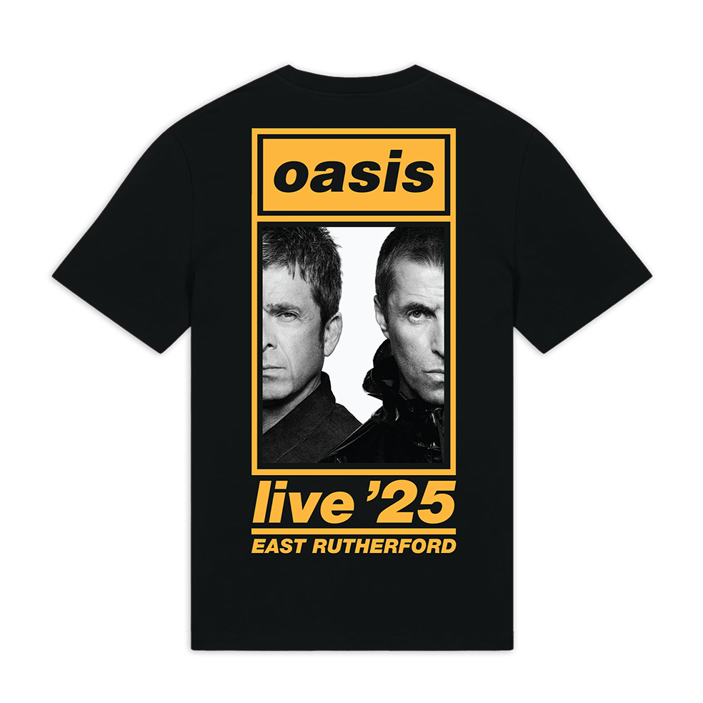 East Rutherford Half Faces Fan Store T-shirt Black