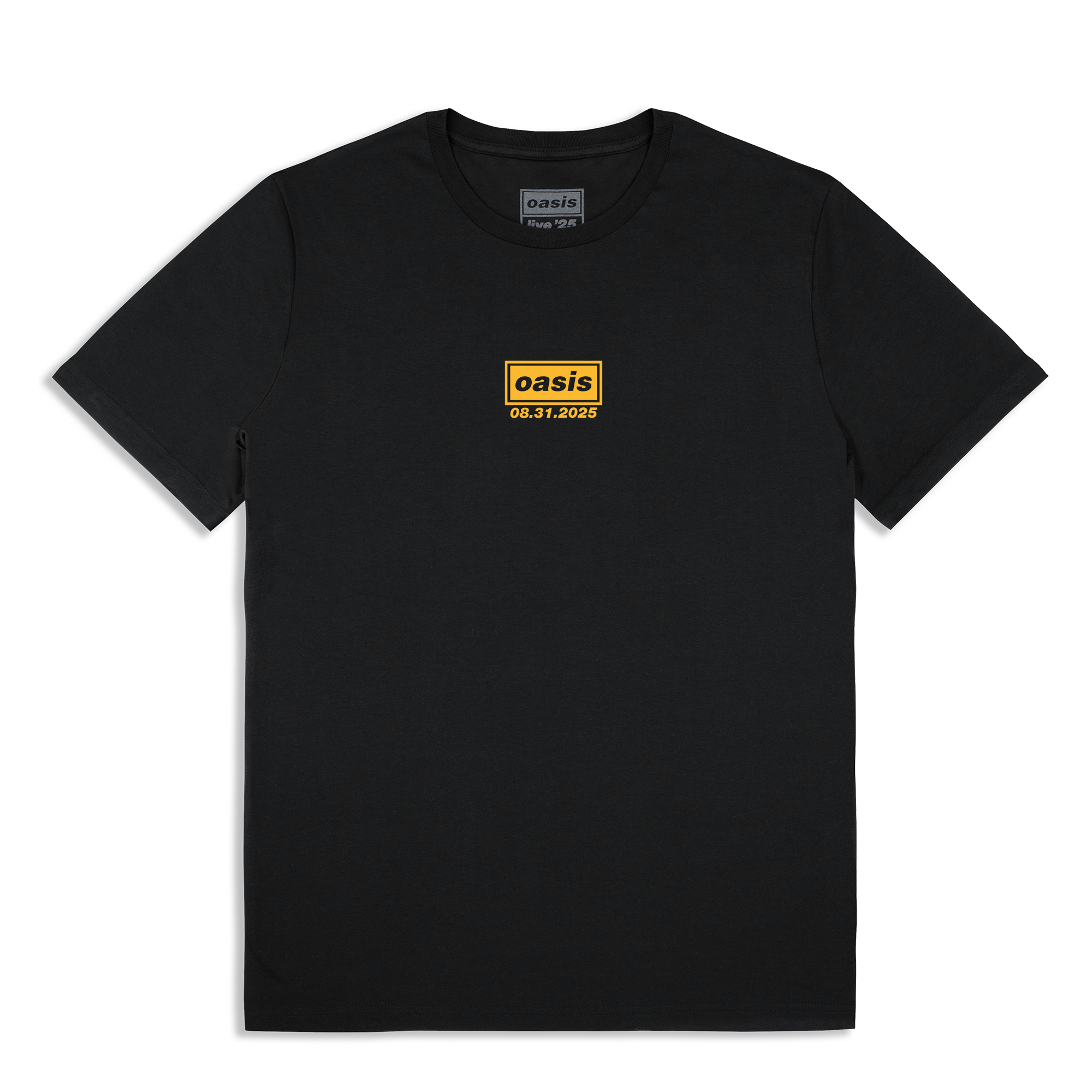 Live '25 East Rutherford Event T-Shirt Black – Oasis Live '25 Live '25 East Rutherford Event T-Shirt Black – Oasis Live '25