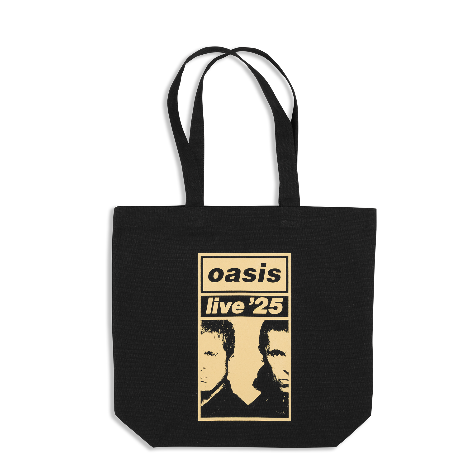 Oasis live '25 公式ポップアップストア トートバッグ Live '25 Gold Logo Tote Bag Black – Oasis Live '25