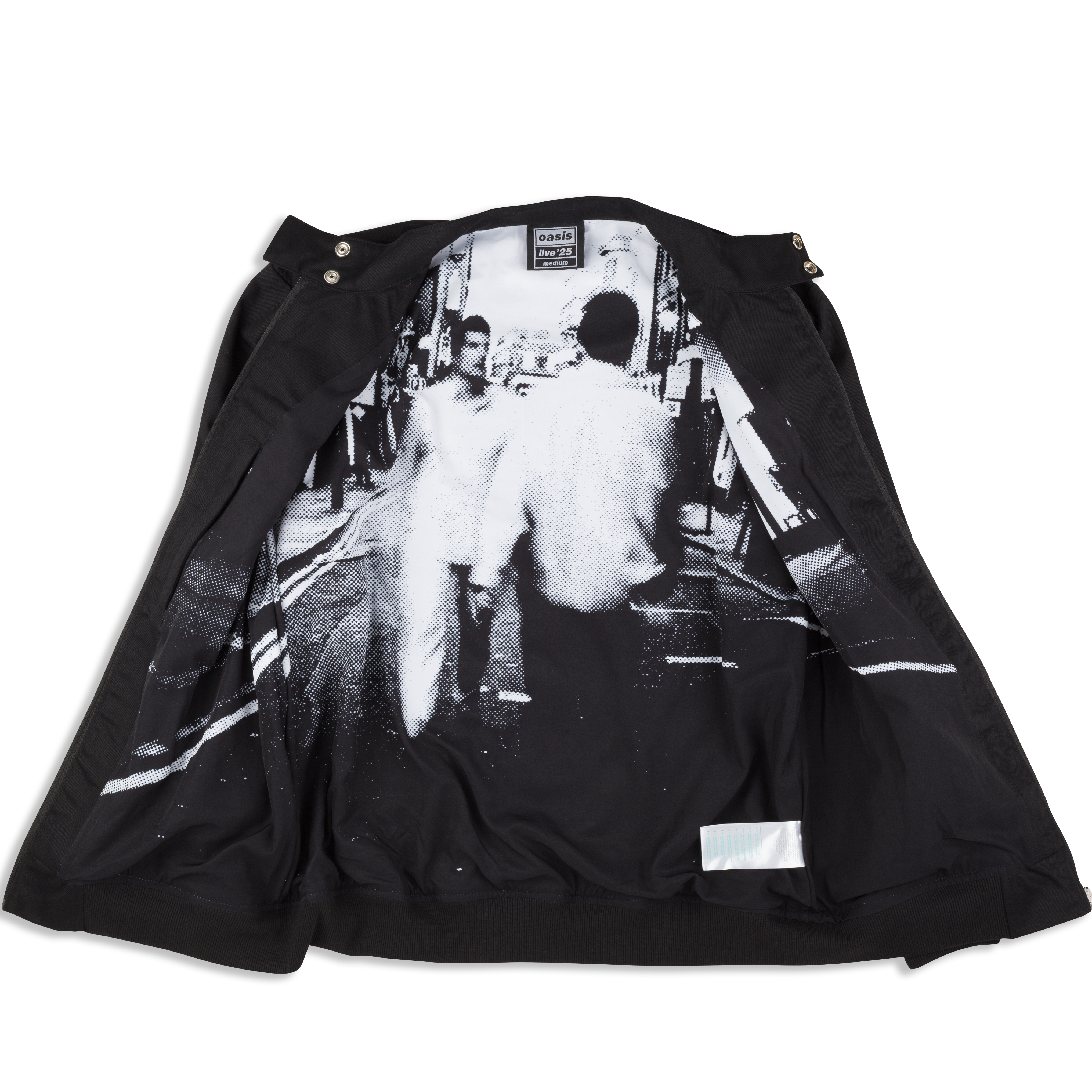 ジャケット・アウター oasis Live '25 Logo Harrington Jacket S Live '25 Logo Harrington Jacket Black – Oasis Live '25