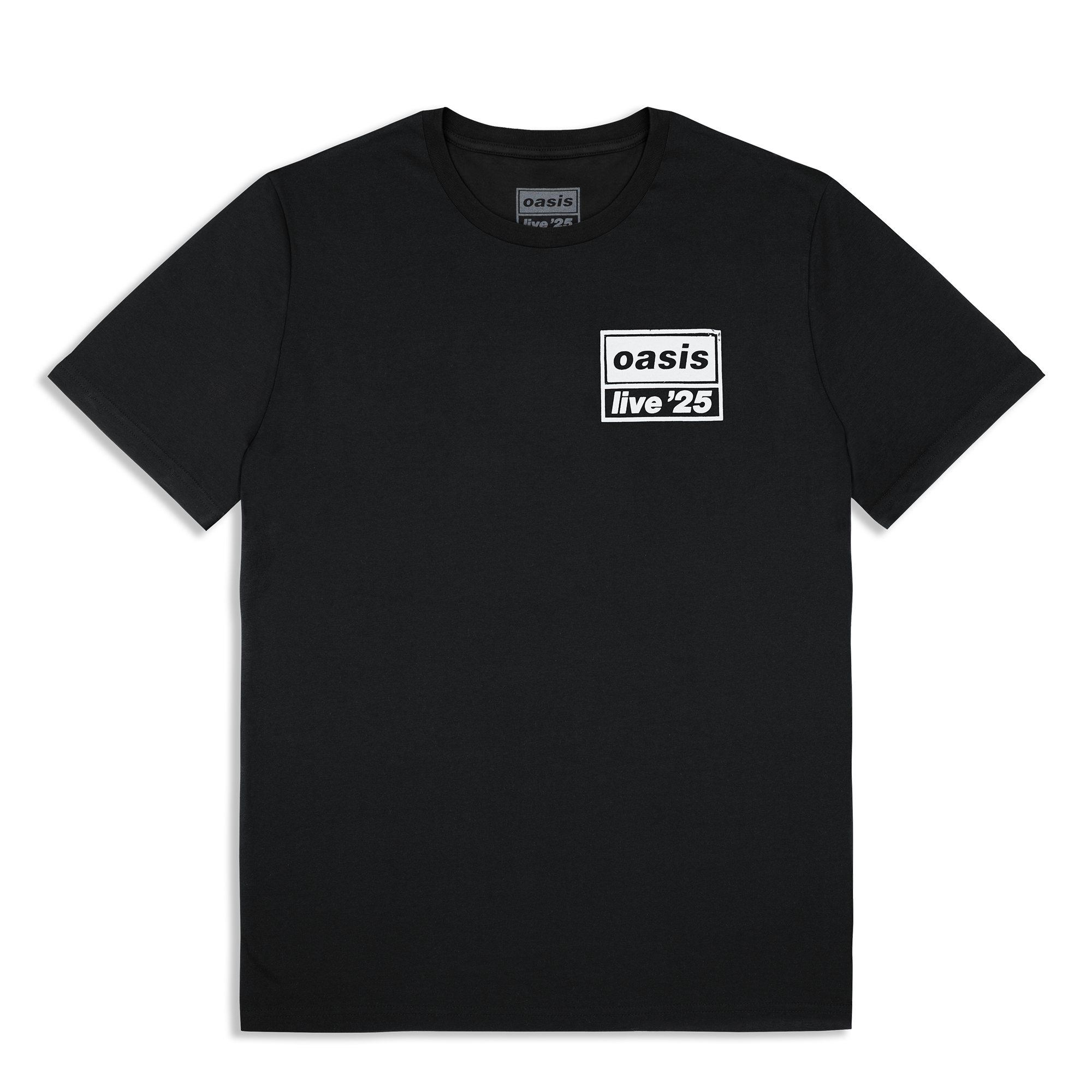 Live '25 Distressed Tour Logo T-Shirt Black