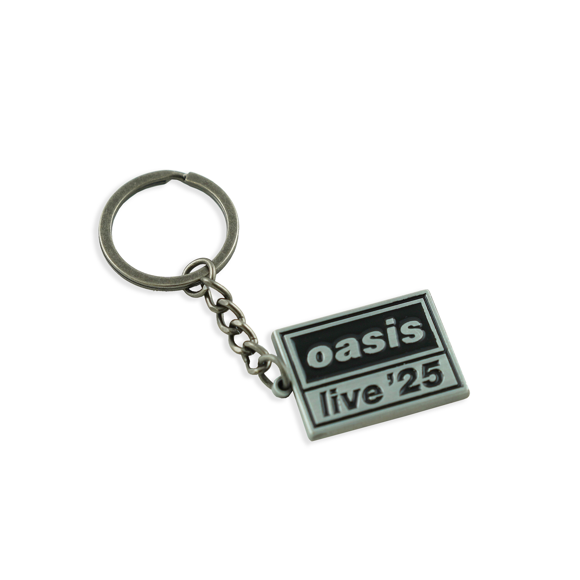 Live '25 Logo Enamel Keyring Black-Silver