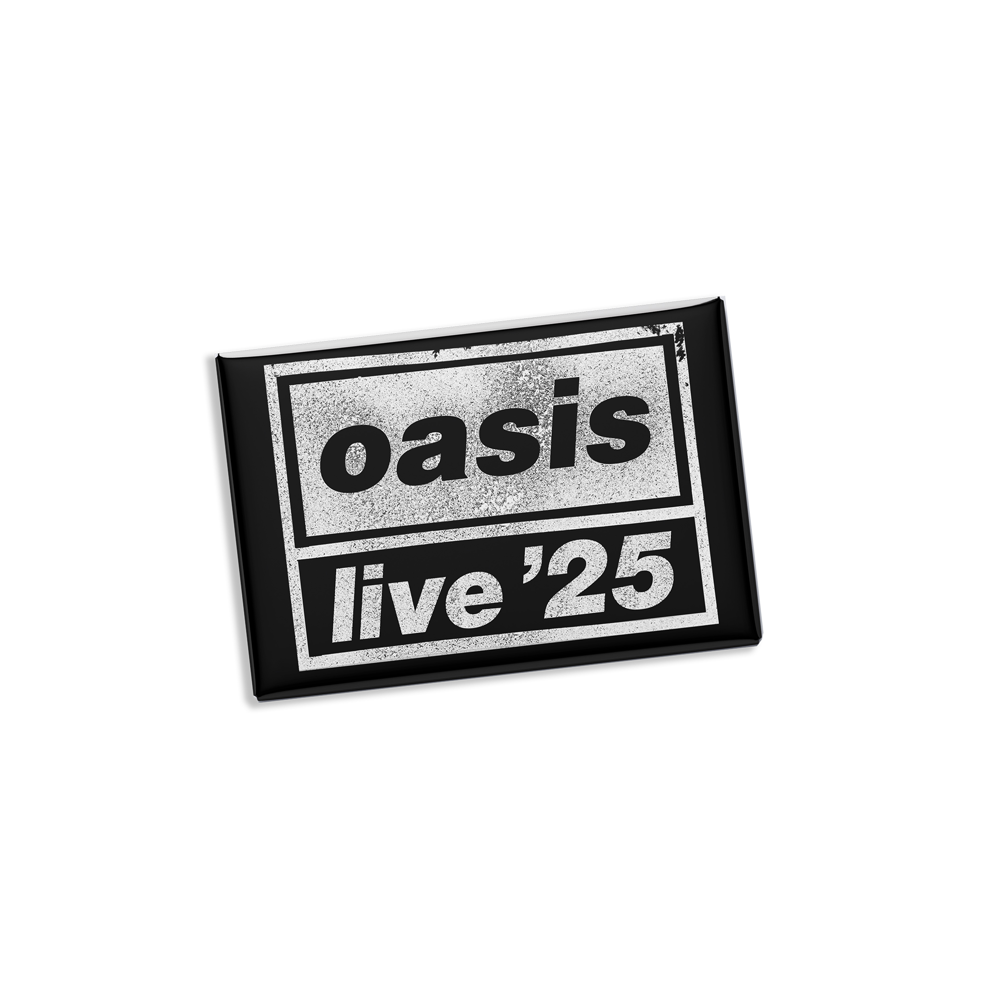 Live '25 Distressed Tour Logo Magnet Black