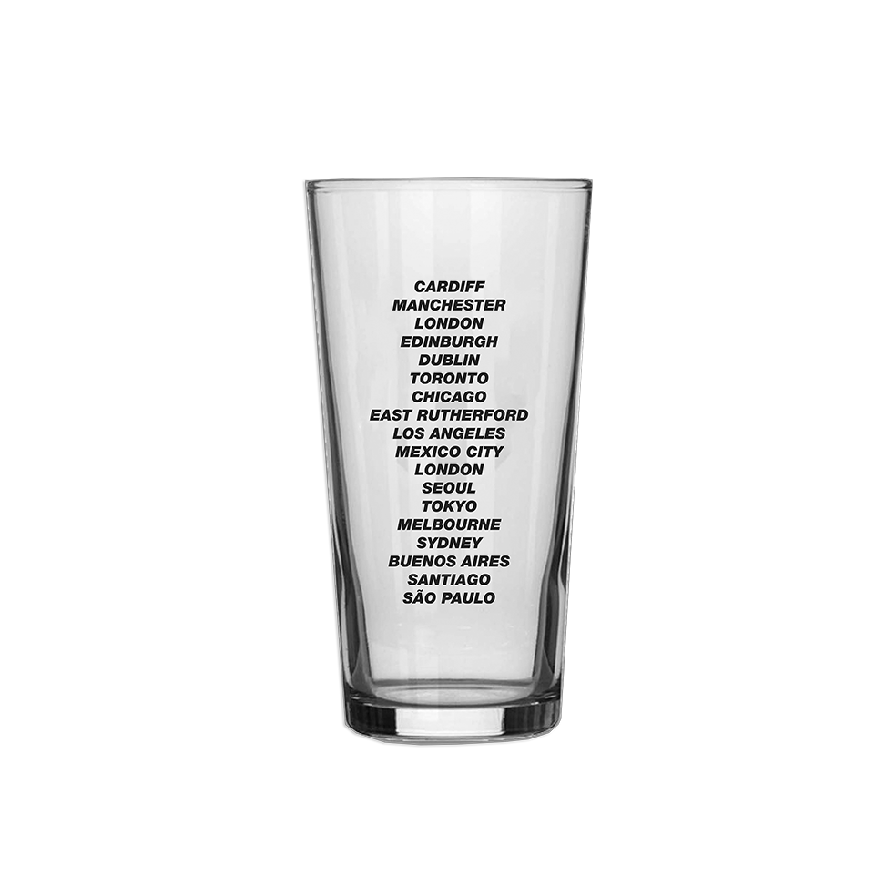 Live '25 Cities Pint Glass