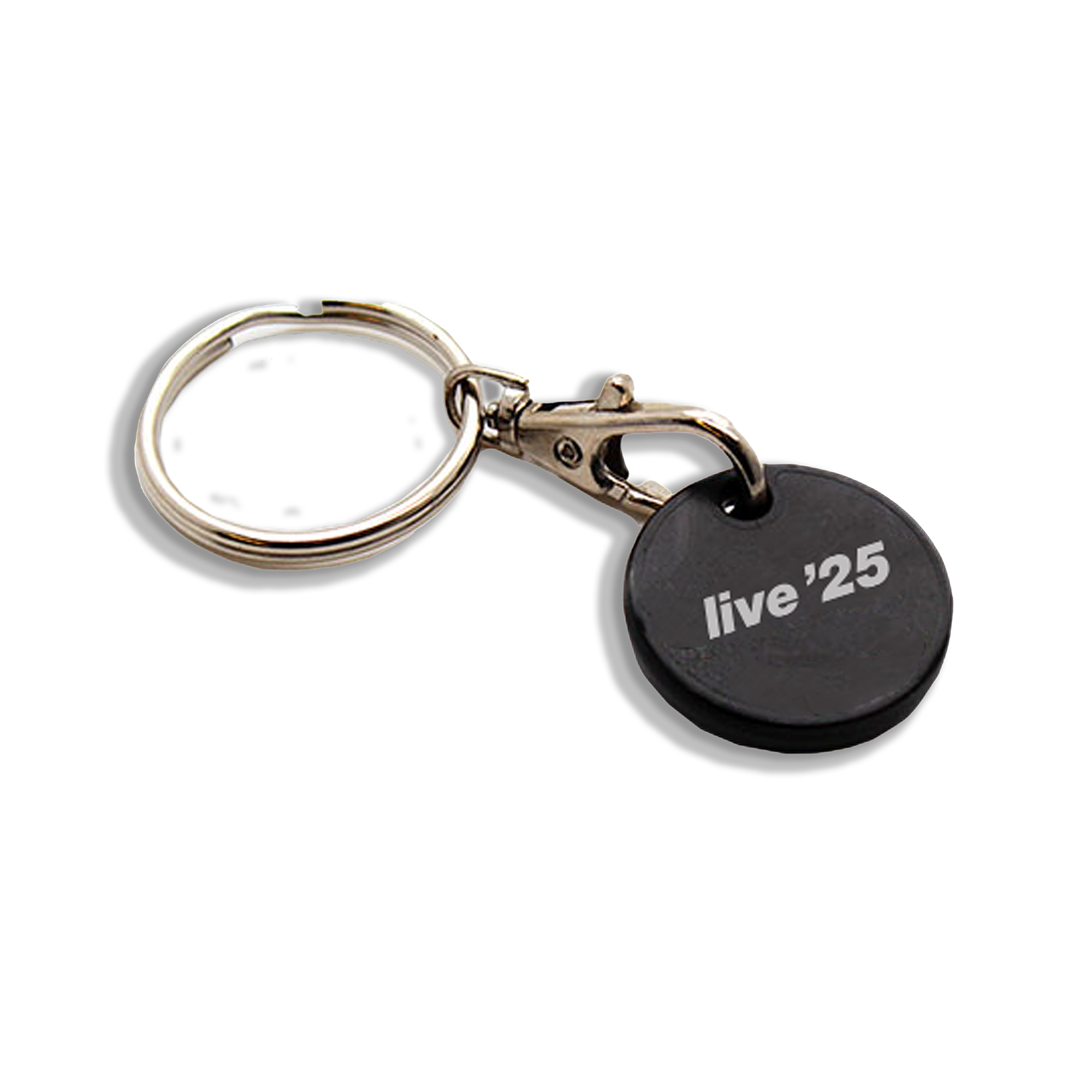 Live '25 Lino Logo Trolley Coin Keyring Black