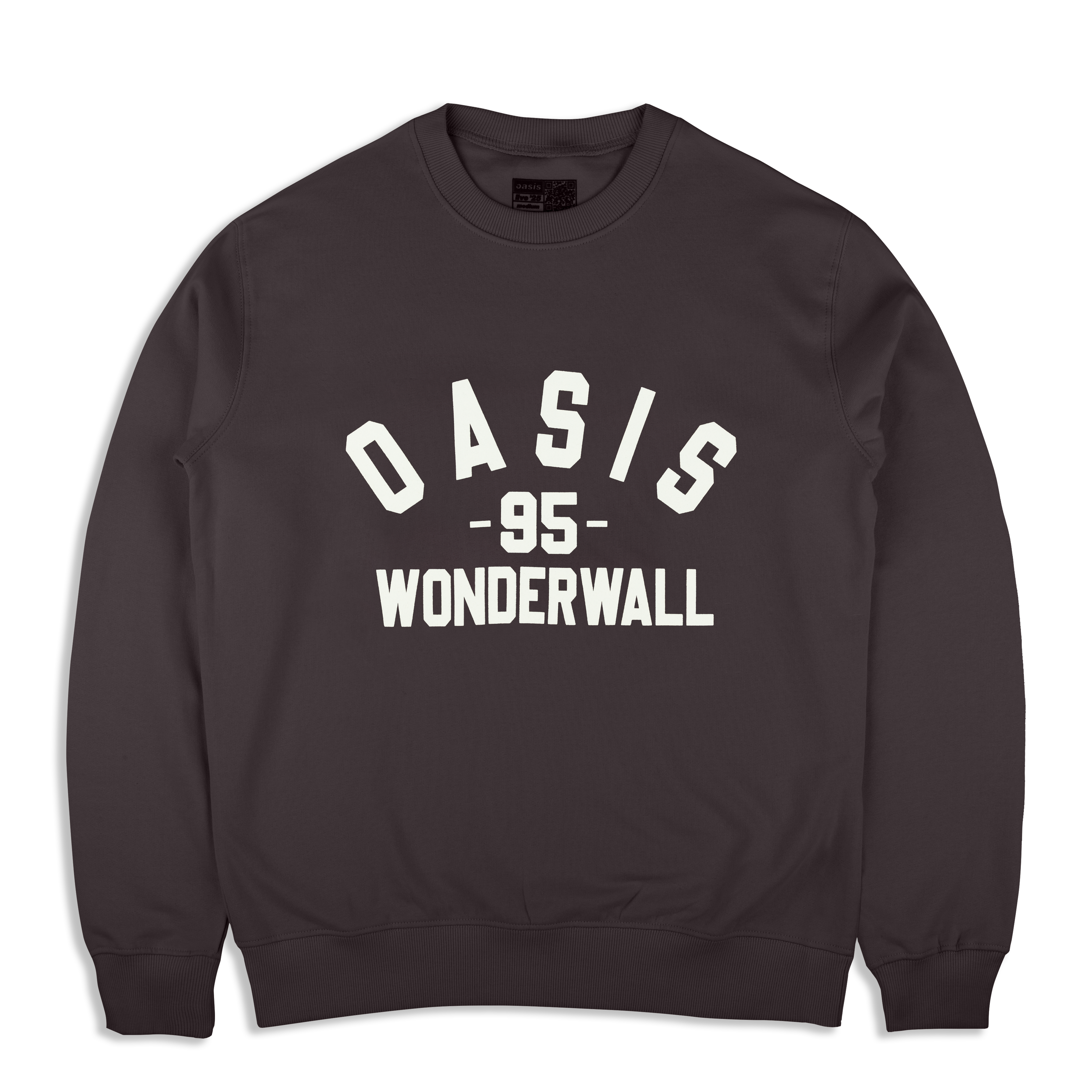 Live '25 Wonderwall Varsity Sweatshirt Faded Black