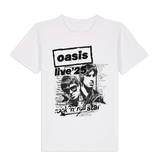 Live '25 Rock N Roll Star Kids T-shirt White
